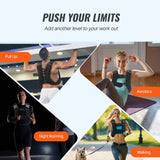 Weighted Vest, 12 lbs. Weight Vest with Reflective Stripe, Adjustable Buckle Body Weight Vest for Men Women, Workout Equipment for Strength Training, Running, Jogging, Fitness, and Weight Loss