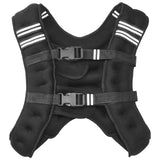 Weighted Vest, 12 lbs. Weight Vest with Reflective Stripe, Adjustable Buckle Body Weight Vest for Men Women, Workout Equipment for Strength Training, Running, Jogging, Fitness, and Weight Loss