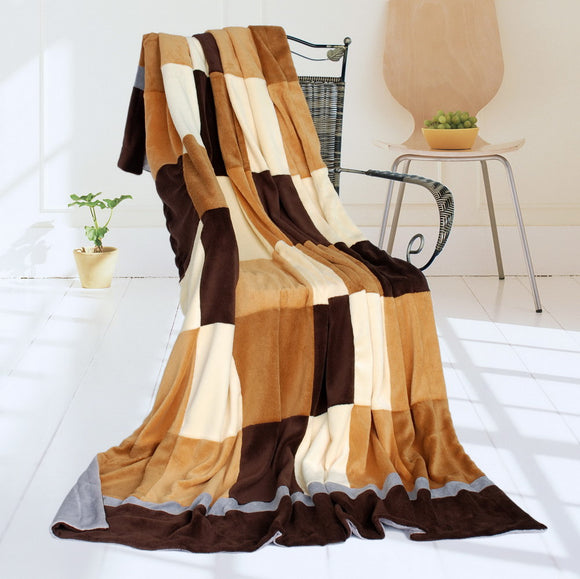 Bedding - Coffee Paisley & Multi-Pattern Fashion Graceful Soft Silk Scarf/Wrap/Shawl(Small)