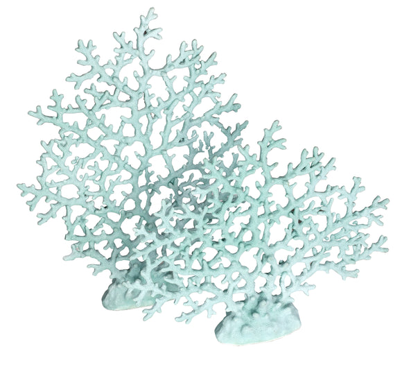 Blue Coral Tree Set of 2