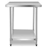Stainless Steel Food Preparation Kitchen Table 30" x 48"