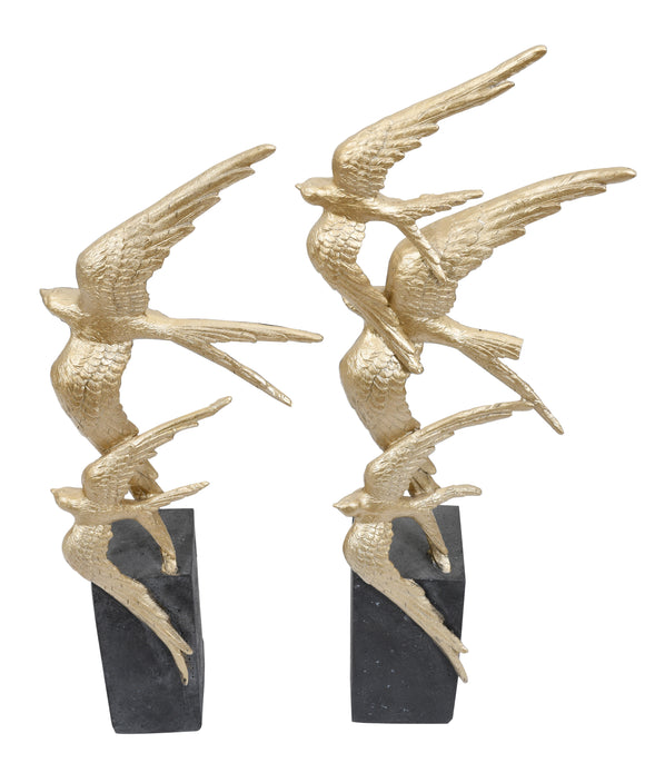 Birds Inflight Sculpture Set of 2