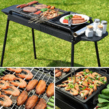 Outdoor Barbecue Charcoal Grill-Height Adjustable