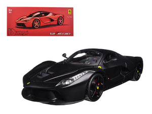Ferrari LaFerrari F70 Matt Black Signature Series" 1/18 Diecast Model Car by Bburago"