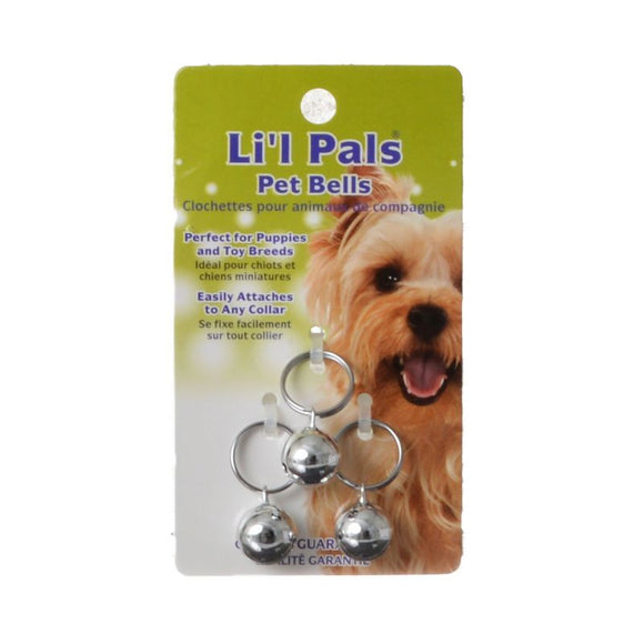 [Pack of 4] - Li'l Pals Pet Bells - Silver Silver Pet Bells