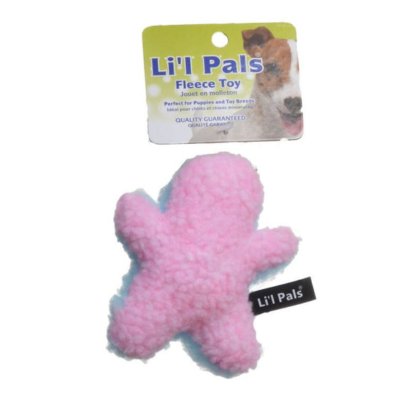 [Pack of 4] - Li'l Pals Plush Man Dog Toy Plush Man Shaped Dog Toy