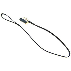 [Pack of 2] - Circle T Leather Lead  - 4' Long - Black 4' Long x 3/8" Wide