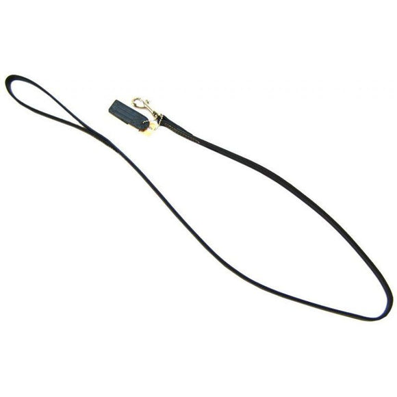 [Pack of 2] - Circle T Leather Lead  - 4' Long - Black 4' Long x 3/8