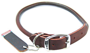 [Pack of 2] - Circle T Latigo Leather Round Collar 24" Long x 1" Wide