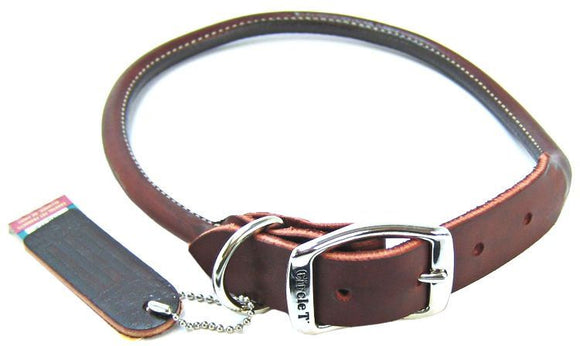 [Pack of 2] - Circle T Latigo Leather Round Collar 24