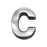 3/4"" (18mm) Chrome Letter Sliding Charms C""