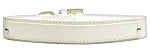 18mm Two Tier Faux Croc Collar White Large
