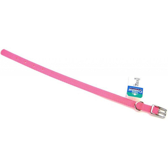 [Pack of 4] - Coastal Pet Single Nylon Collar - Neon Pink 10
