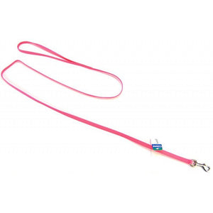 [Pack of 4] - Coastal Pet Nylon Lead - Neon Pink 4' Long x 3/8" Wide