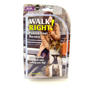 [Pack of 2] - Coastal Pet Walk Right Padded Harness - Black Medium (Girth Size 20"-30")