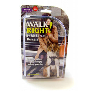 [Pack of 2] - Coastal Pet Walk Right Padded Harness - Red Medium (Girth Size 20"-30")