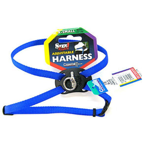 [Pack of 3] - Coastal Pet Size Right Adjustable Nylon Harness - Blue X-Small (Girth Size 10"-18")