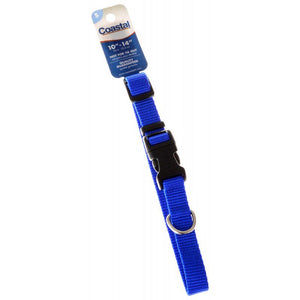 [Pack of 4] - Tuff Collar Nylon Adjustable Collar - Blue 10"-14" Long x 5/8" Wide