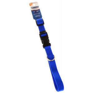[Pack of 4] - Tuff Collar Nylon Adjustable Collar - Blue 14"-20" Long x 5/8" Wide