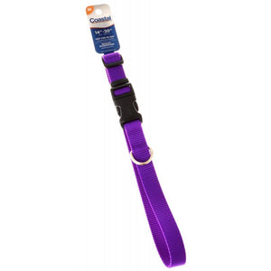[Pack of 4] - Tuff Collar Nylon Adjustable Collar - Purple 14"-20" Long x 5/8" Wide