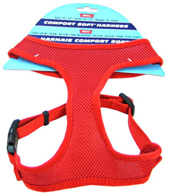 [Pack of 2] - Coastal Pet Comfort Soft Adjustable Harness - Red Small - 3/4