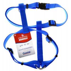 [Pack of 3] - Coastal Pet Nylon Adjustable Harness - Blue Medium (Girth Size 18"-30")