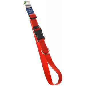 [Pack of 3] - Tuff Collar Nylon Adjustable Collar - Red 18"-26" Long x 1" Wide