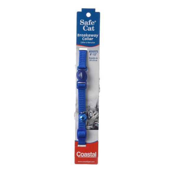 [Pack of 4] - Coastal Pet Safe Cat Nylon Adjustable Breakaway Collar - Blue 8