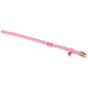 [Pack of 4] - Li'l Pals Collar With Bow - Pink 6"-8" Long x 5/16" Wide