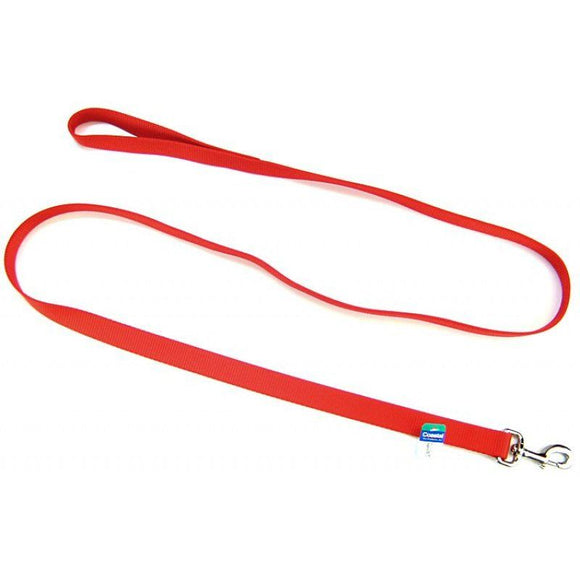 [Pack of 3] - Coastal Pet Single Nylon Lead - Red 6' Long x 1