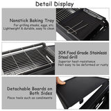 Outdoor Barbecue Charcoal Grill-Height Adjustable
