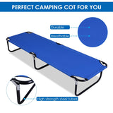 Outdoor Portable Folding Camping Bed-Blue