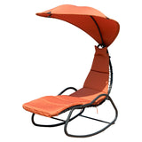 Patio Hanging Swing Chaise Lounge Chair