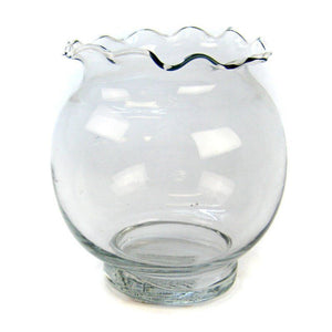 [Pack of 4] - Anchor Hocking Fluted Ivy Fish Bowl 4 3/4" Diameter