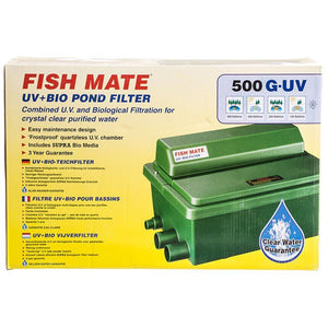 Fish Mate Gravity UV & Bio Pond Filter 8 Watts - 250 GPH (125 - 500 Gallons)