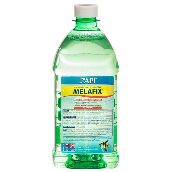 API MelaFix Antibacterial Fish Remedy 64 oz Bottle (Treats 18;900 Gallons)
