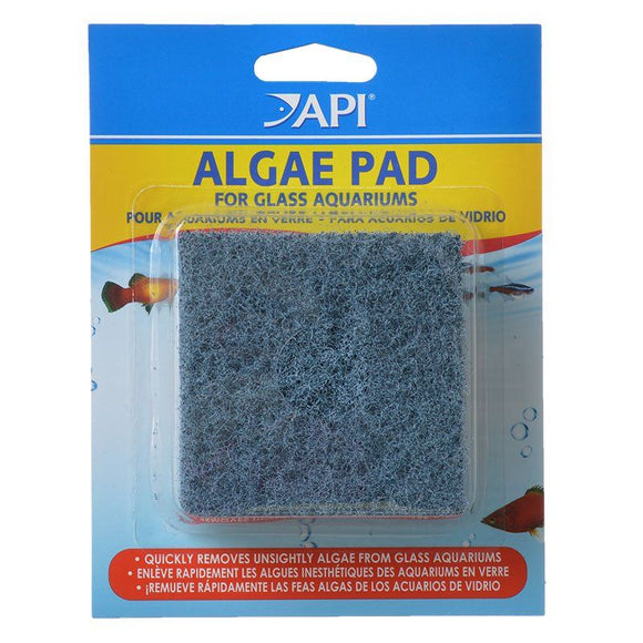 [Pack of 4] - API Doc Wellfish's Hand Held Algae Pad for Glass Aquariums Algae Pad - Glass