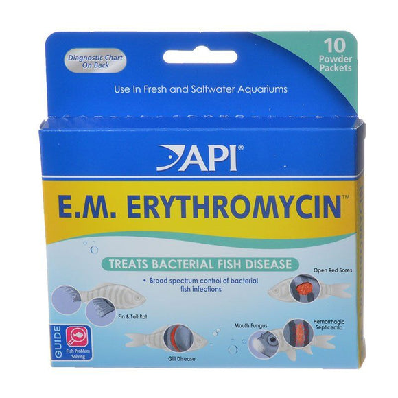 [Pack of 2] - API E.M. Erythromycin Powder 10 Packets - (200 mg Each)