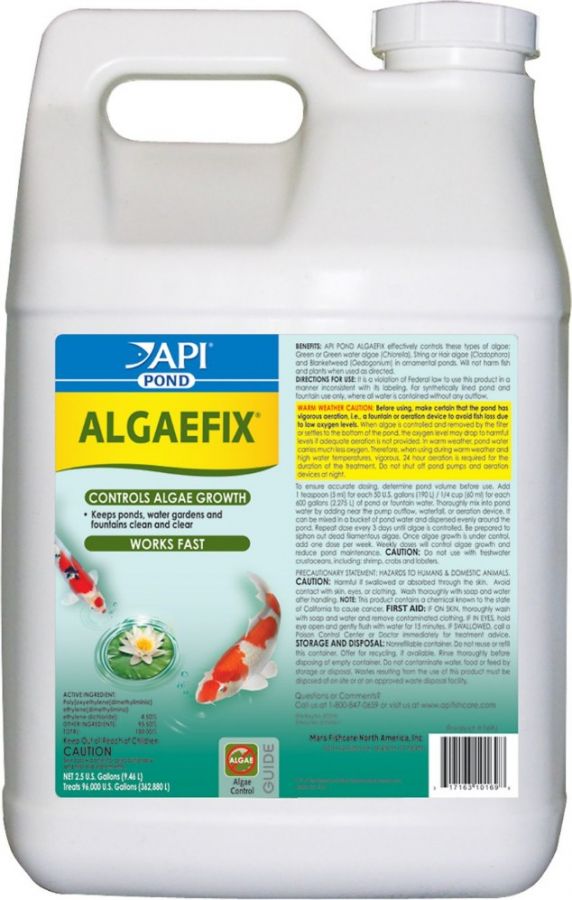 PondCare AlgaeFix Algae Control for Ponds 2.5 Gallon (Treats 96;000 Gallons)