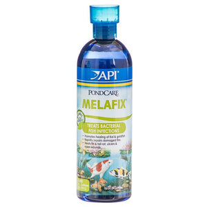 [Pack of 2] - PondCare MelaFix Antibacterial Remedy for Koi & Goldfish 16 oz (Treats 4;800 Gallons)