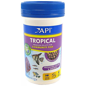 [Pack of 4] - API Tropical Premium Pellet Food Regular Pellet - 4.2 oz