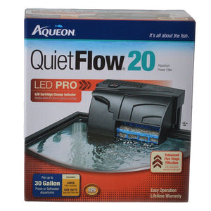Aqueon QuietFlow LED Pro Power Filter QuietFlow 20 (Aquariums up to 20 Gallons)