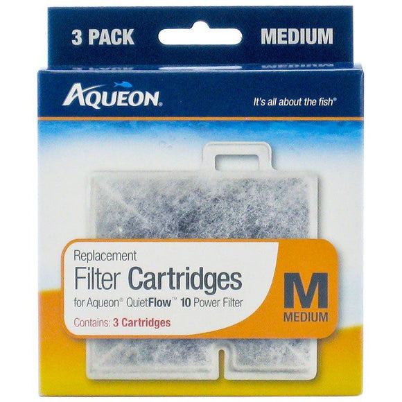 [Pack of 4] - Aqueon QuietFlow Replacement Filter Cartridge Medium (3 Pack)