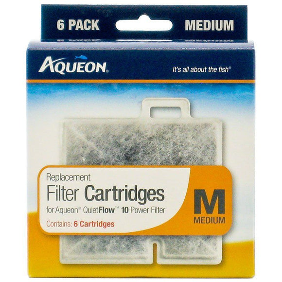 [Pack of 2] - Aqueon QuietFlow Replacement Filter Cartridge Medium (6 Pack)