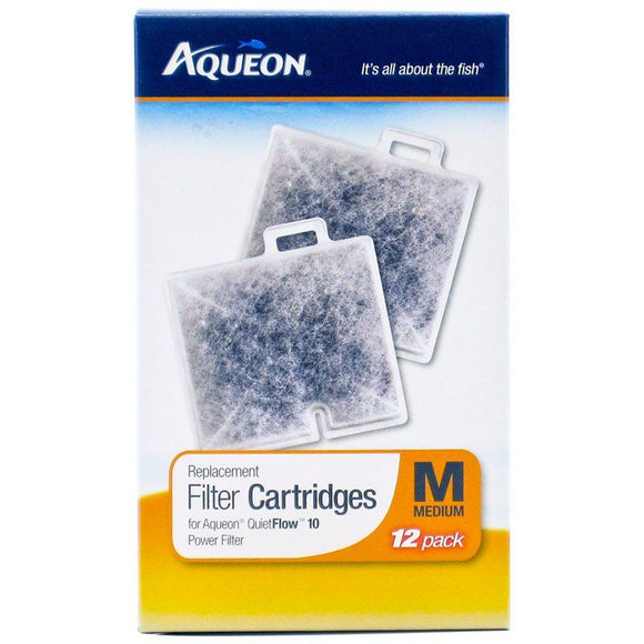[Pack of 2] - Aqueon QuietFlow Replacement Filter Cartridge Medium (12 Pack)