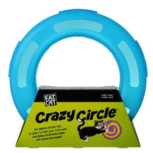 [Pack of 3] - Petmate Crazy Circle Cat Toy - Blue Small - 9.5" Diameter