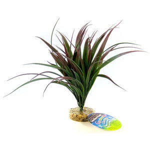 [Pack of 3] - Blue Ribbon Amazonian Plant with Gravel Base Plum 10" Tall