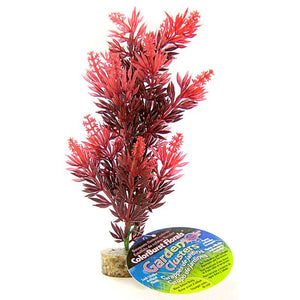 [Pack of 4] - Blue Ribbon Bush Plant with Gravel Base - Red 8" Tall