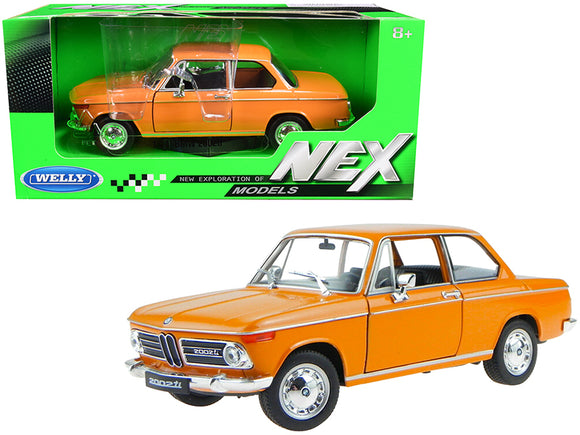 PACK OF 2 - BMW 2002ti Orange 1/24 Diecast Model Car by Welly