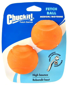 [Pack of 3] - Chuckit Fetch Balls Medium Ball - 2.25" Diameter (2 Pack)